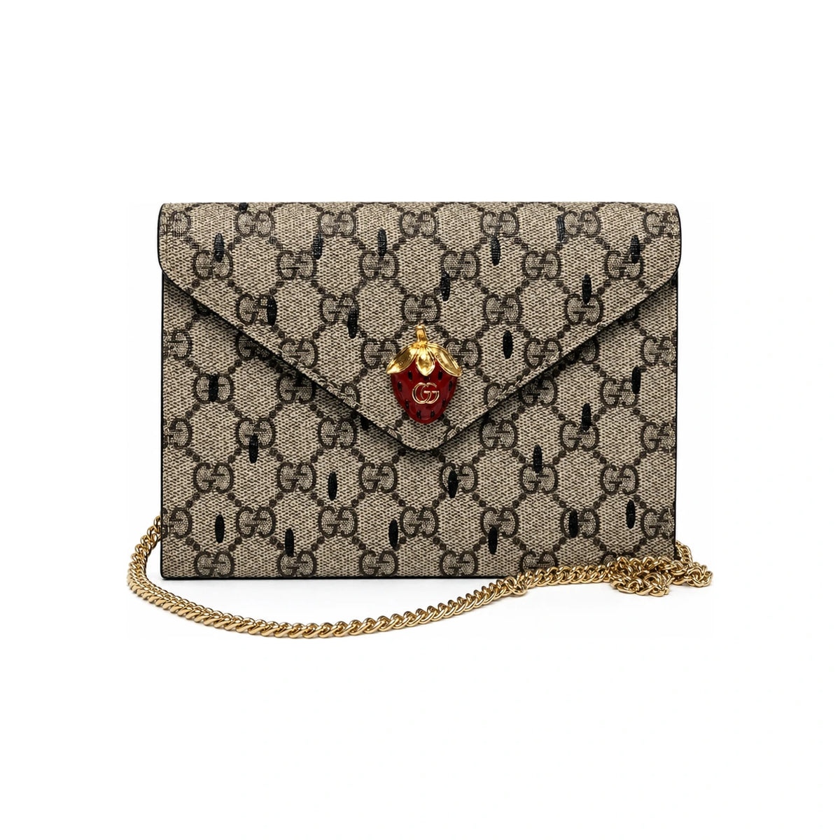 GUCCI Strawberry Print Mini Tote Bag 726249 FABB0 8659