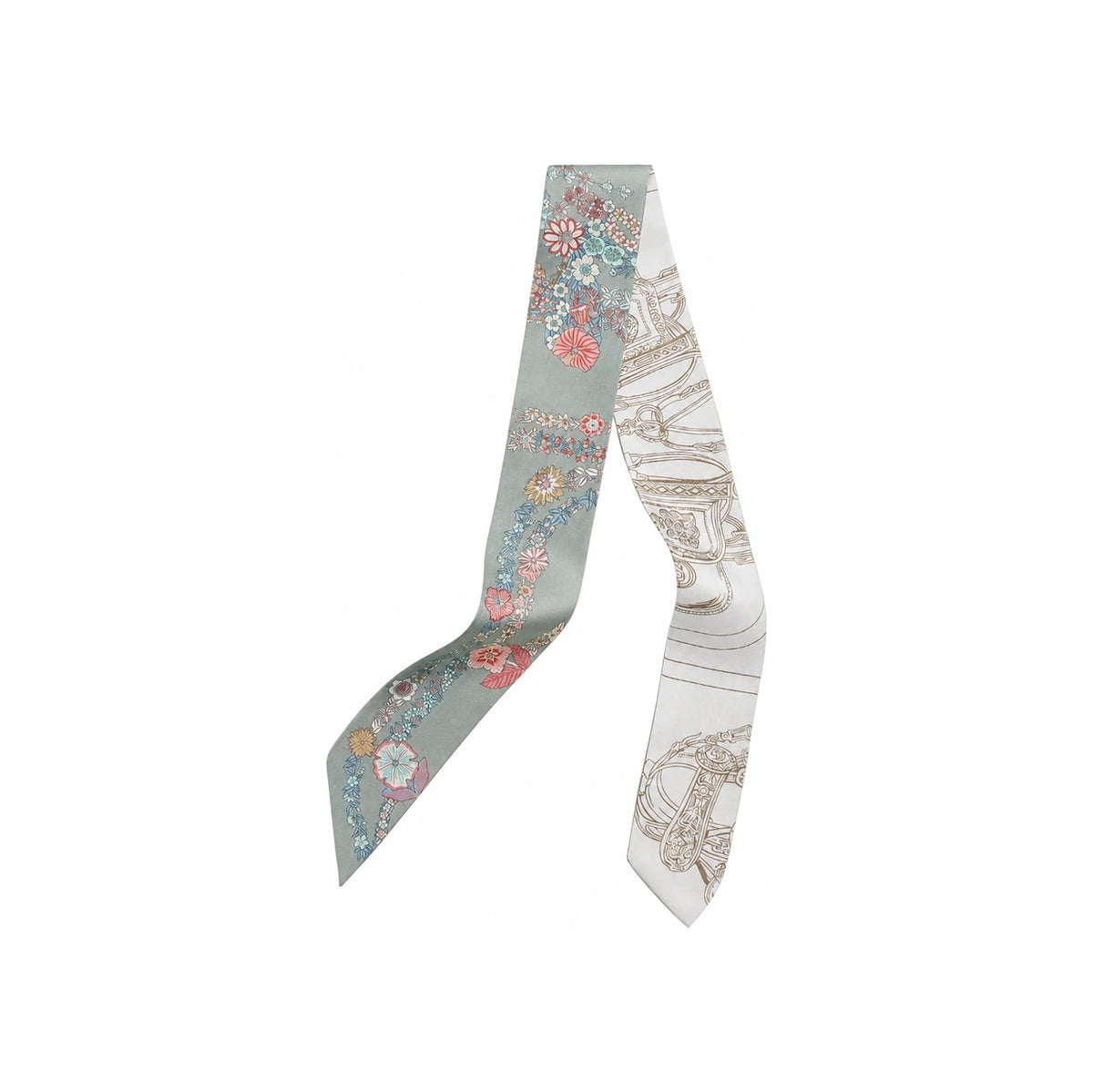 HERMES Brides de Gala en Fleurs Silk Scarf Women H064220S 10