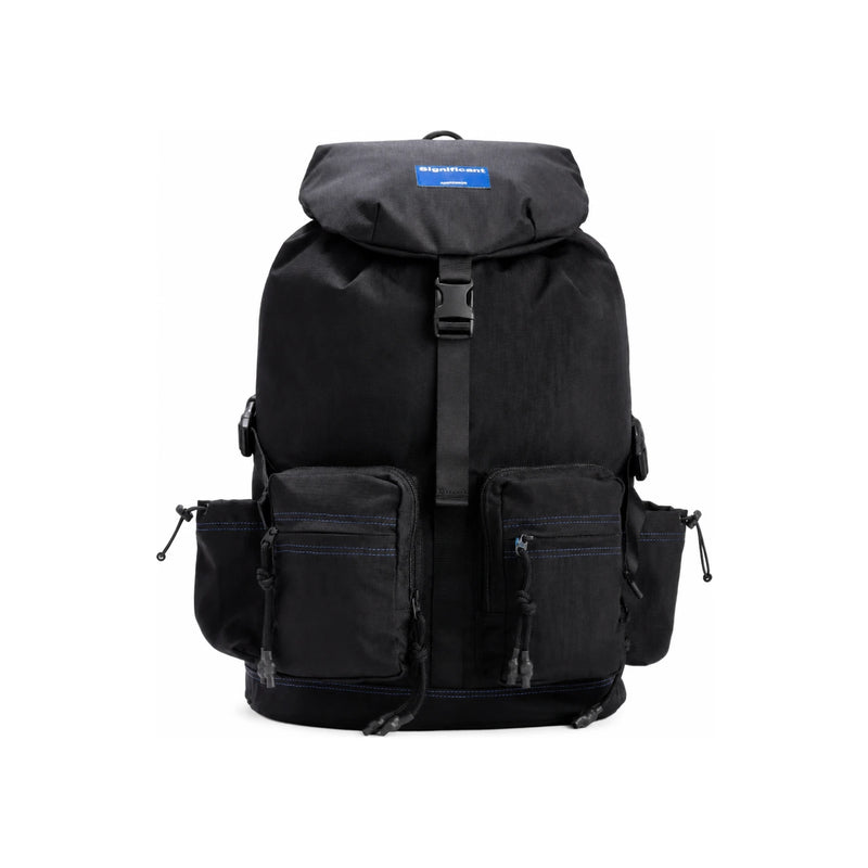 ADER ERROR Black Significant Tag Backpack 01 BN41FYBA0201BK