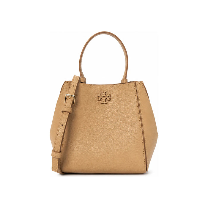 Tory Burch McGraw Small Bucket Bag Tiramisu Brown Tote