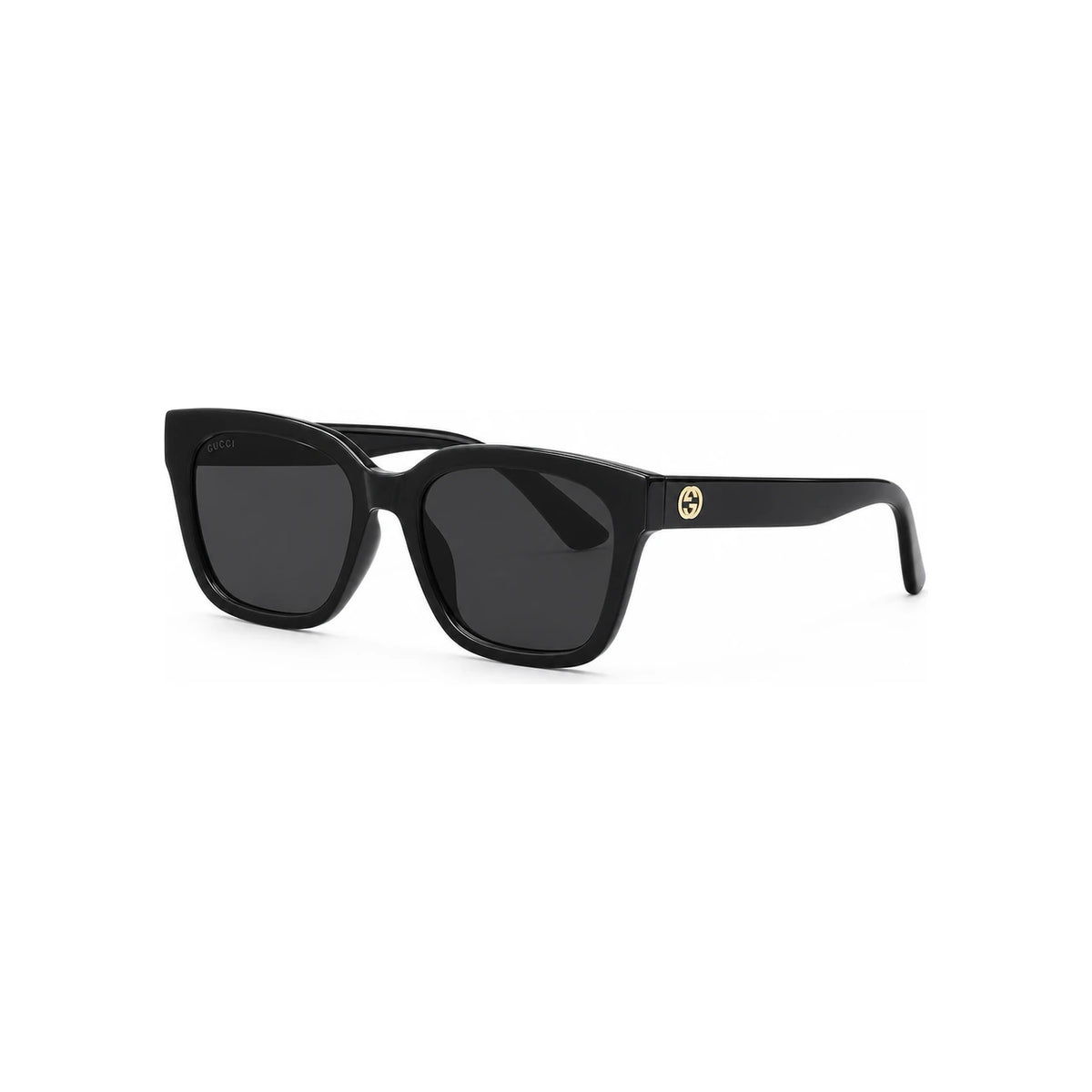 GUCCI Black Square Acetate Sunglasses Unisex Asian Fit