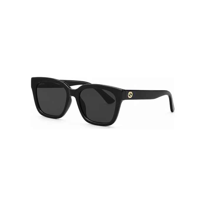 GUCCI Black Square Acetate Sunglasses Unisex Asian Fit