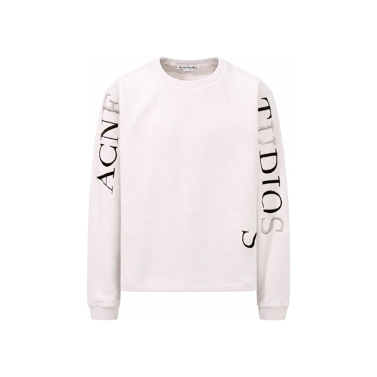 Acne Studios Sleeve Logo Embroidered Sweatshirt Pale Lilac Men