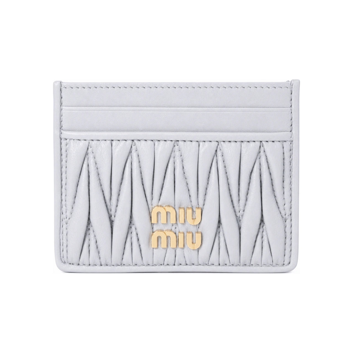 Miu Miu Matelasse Nappa Leather Card Holder