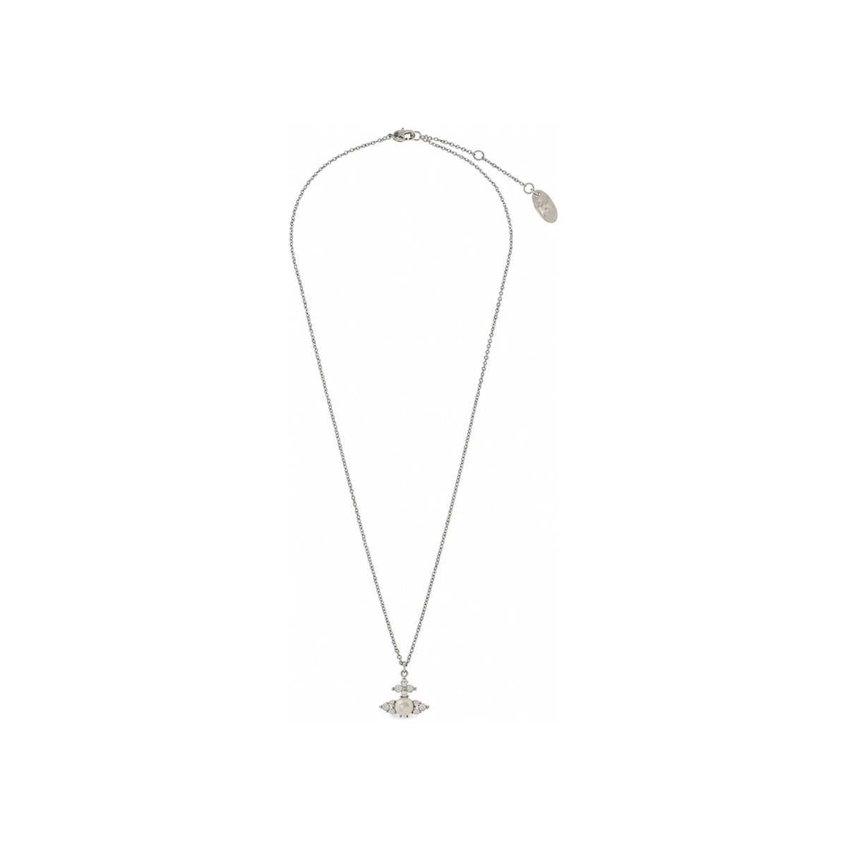 Vivienne Westwood Peodora Crystal Pendant Necklace Silver-Tone Women