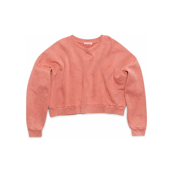 Acne Studios Garment-Dyed Cotton Sweatshirt Pink Men’s