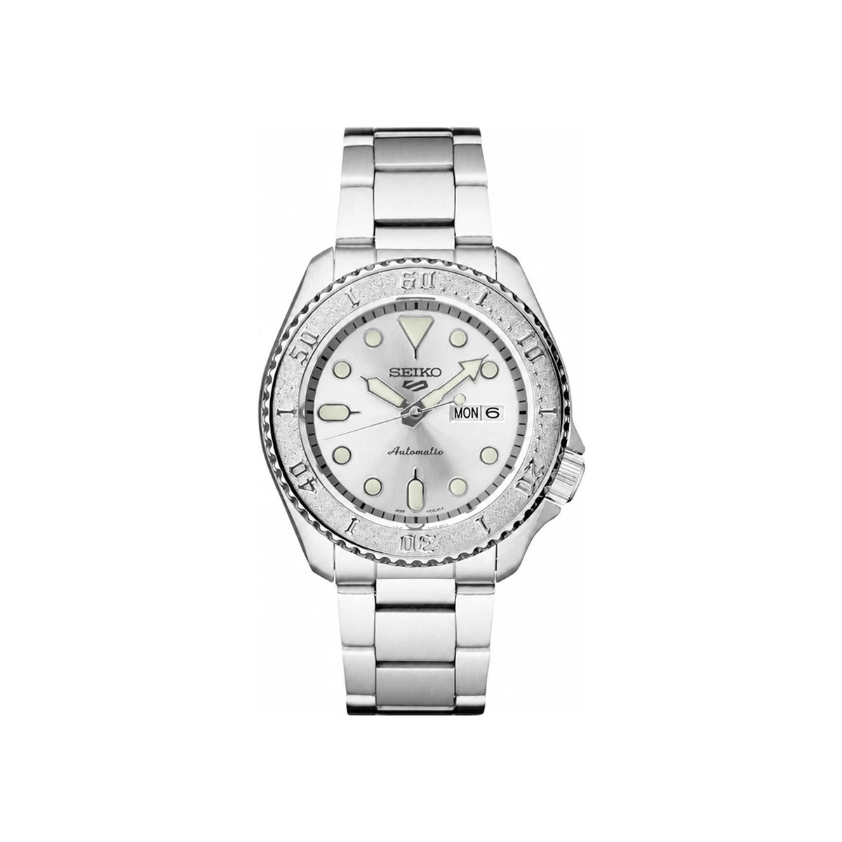 Seiko 5 Sports Automatic White Silver Men’s Watch SRPE71K1