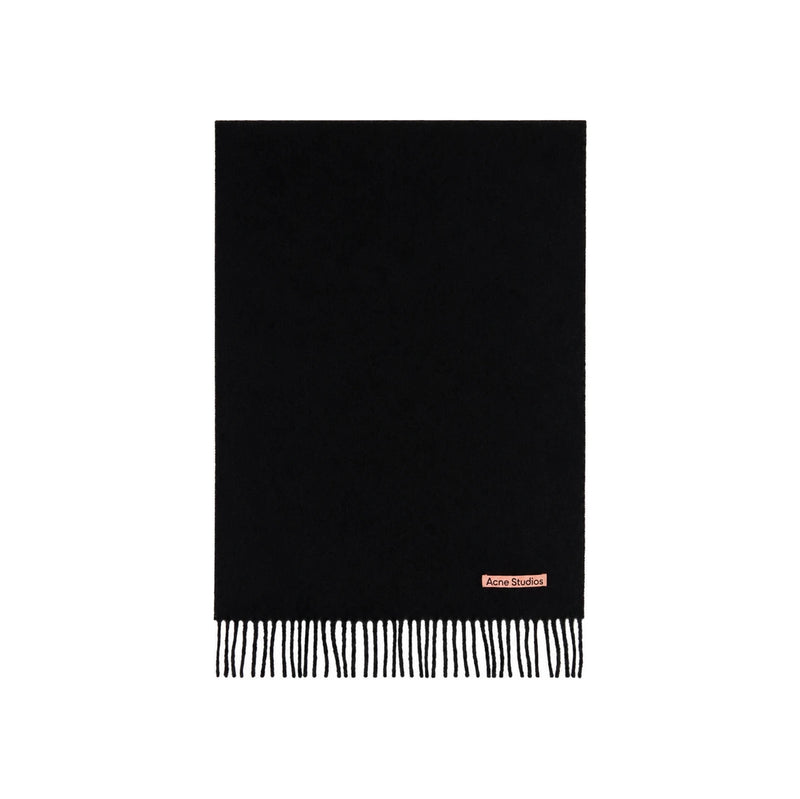 Acne Studios Slim Wool Scarf Black