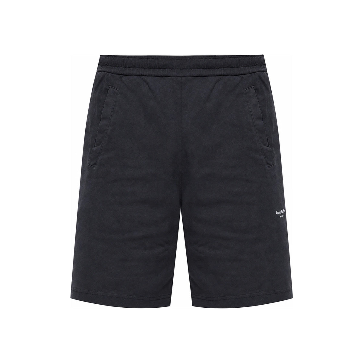 Acne Studios Reverse Logo Black Shorts for Men
