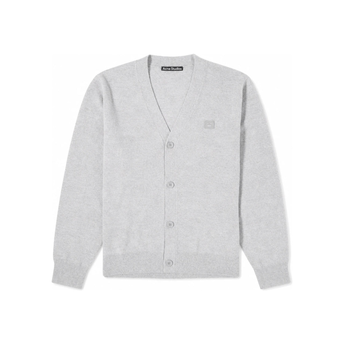 Acne Studios Face Logo Gray Cardigan