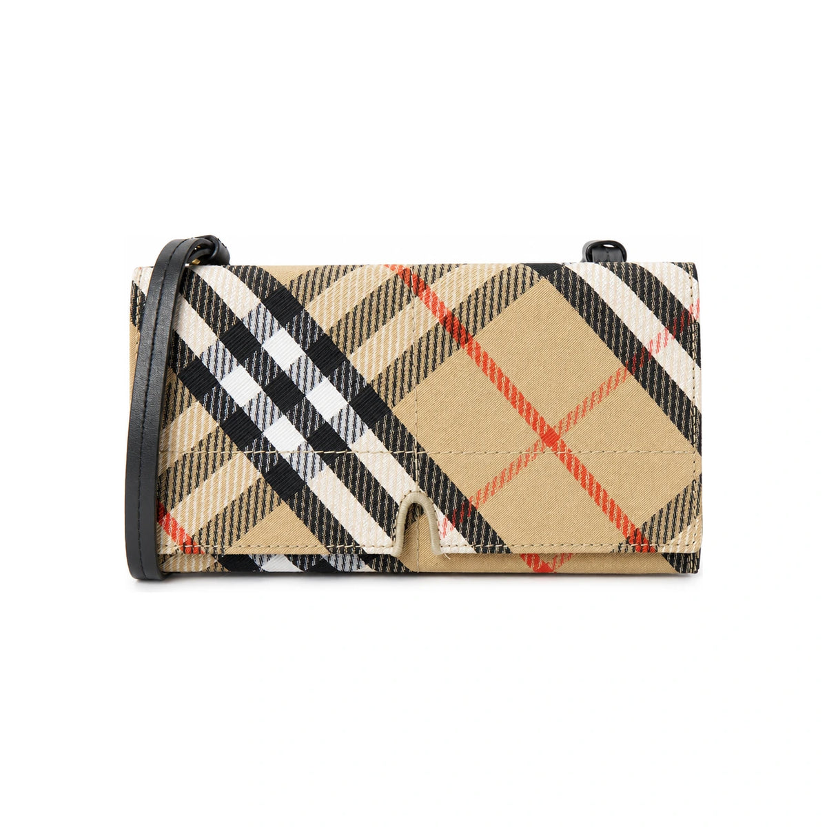 BURBERRY Check Pattern Women’s Pouch Shoulder Bag 8103375