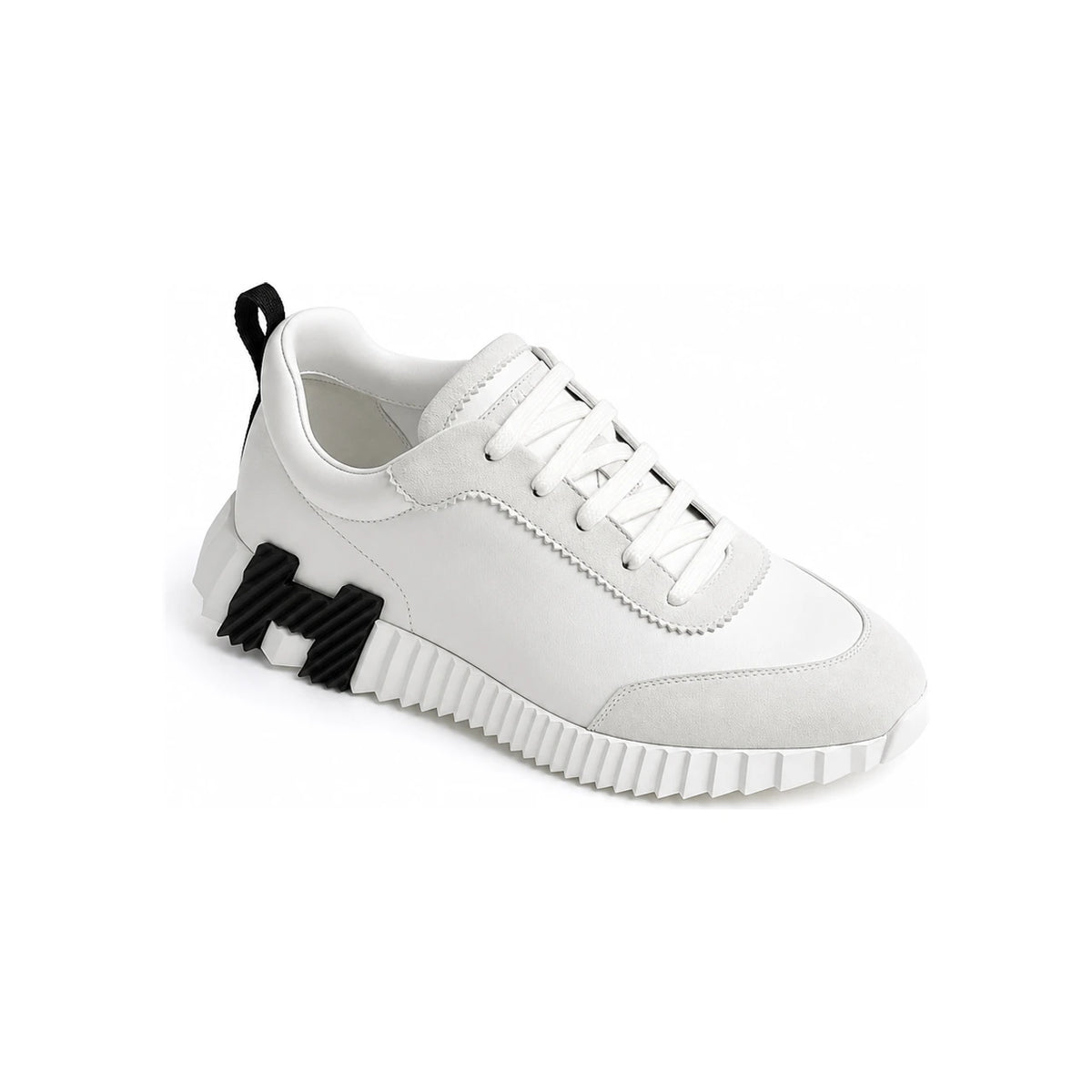 HERMES Bouncing Low-Top Sneakers White Leather H242810ZH90