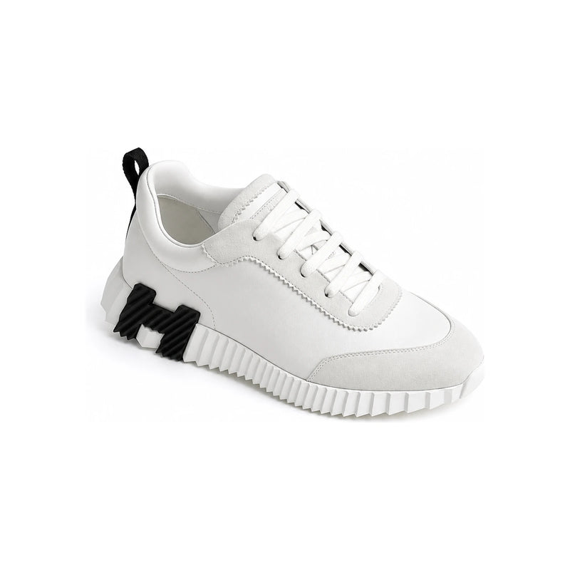 HERMES Bouncing Low-Top Sneakers White Leather H242810ZH90