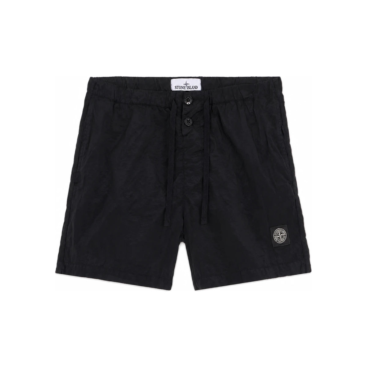 STONE ISLAND Black Nylon Swim Shorts K1S15 B100006 S0043 V0029