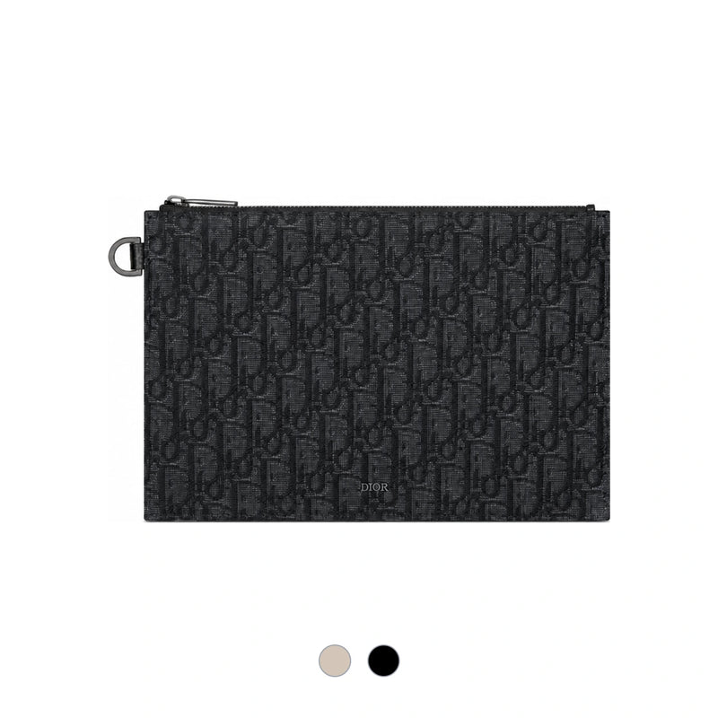 DIOR Beige A5 Pouch Clutch for Men