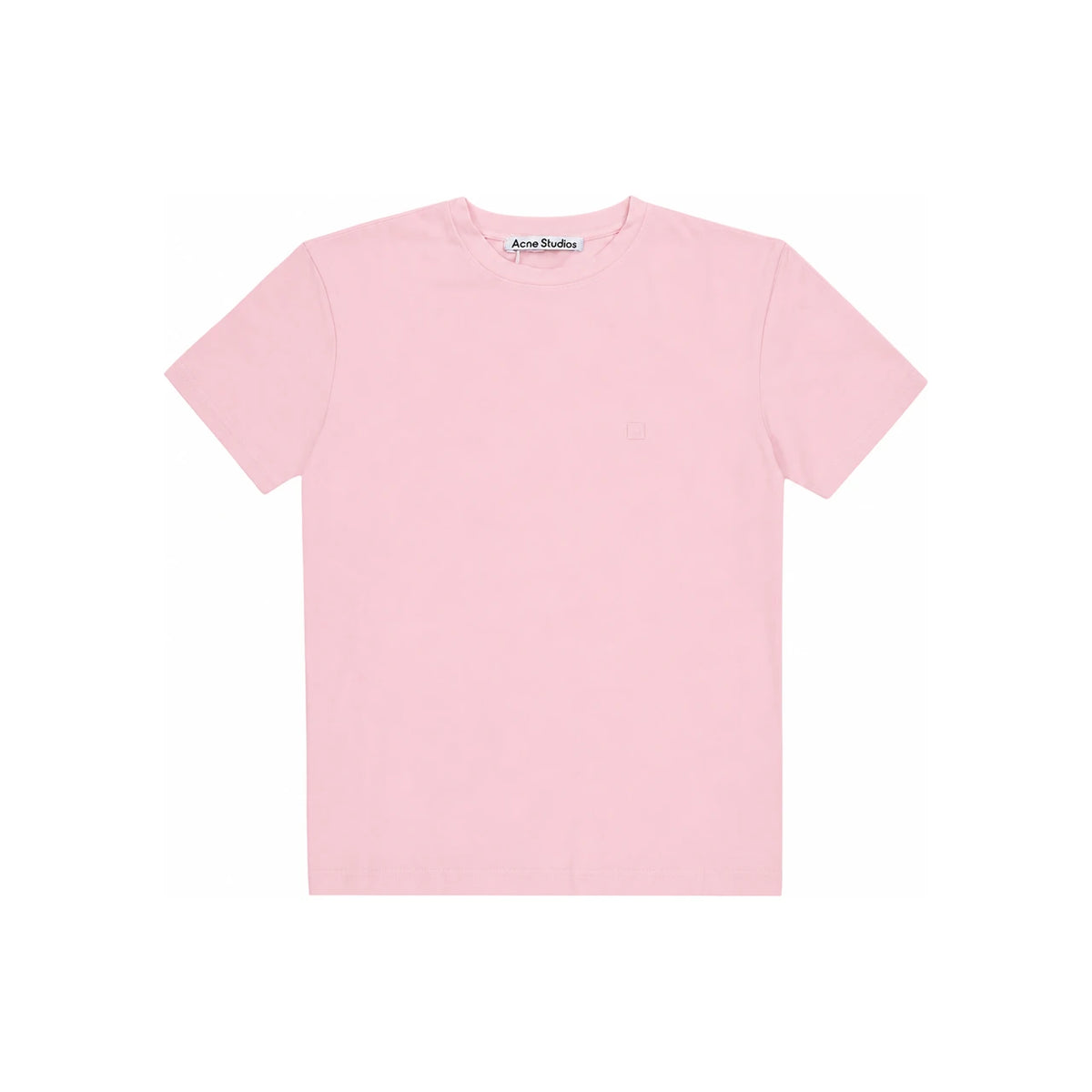 Acne Studios Face Logo Patch Short Sleeve Unisex T-Shirt CL0309 NAVY BLUE