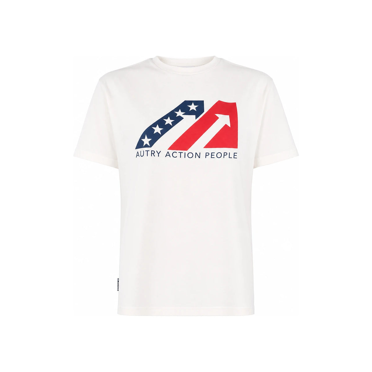 AUTRY Iconic Action Logo Short Sleeve T-Shirt White Women