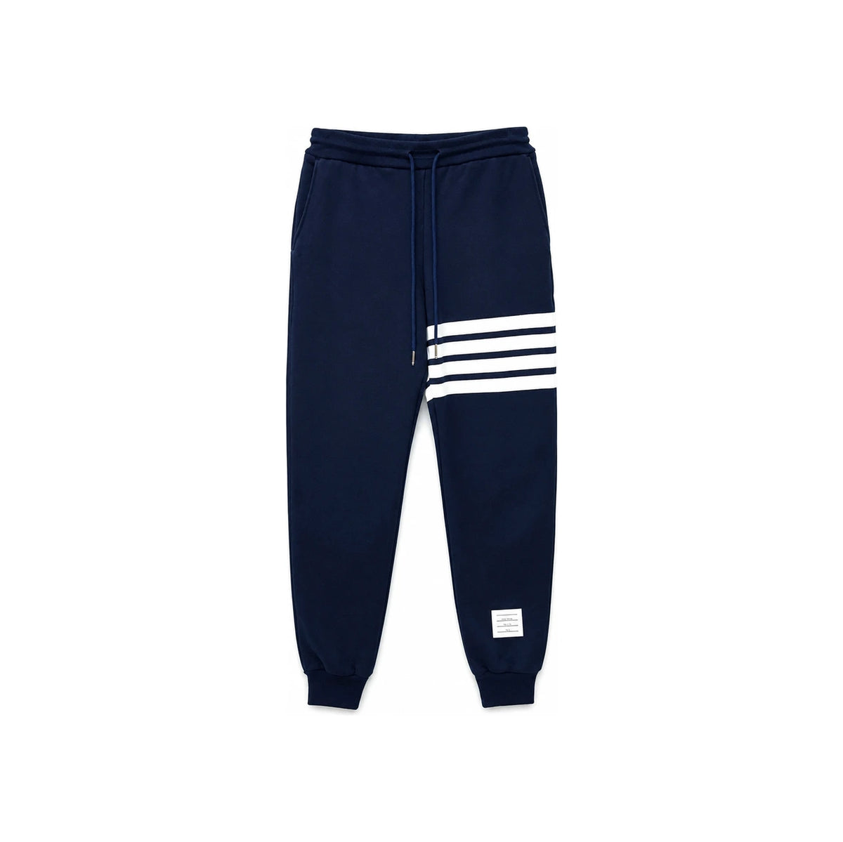 THOM BROWNE Armband Cotton Sweatpants Joggers Navy Men