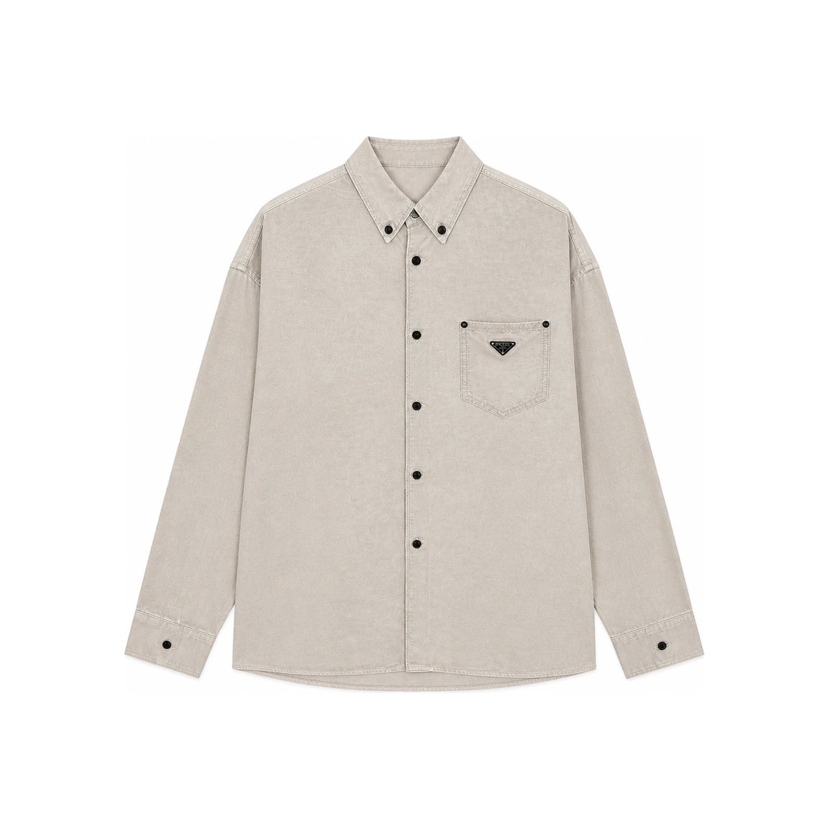 PRADA Men’s Blend Long-Sleeve Shirt GEC105 14J2 F0ABR