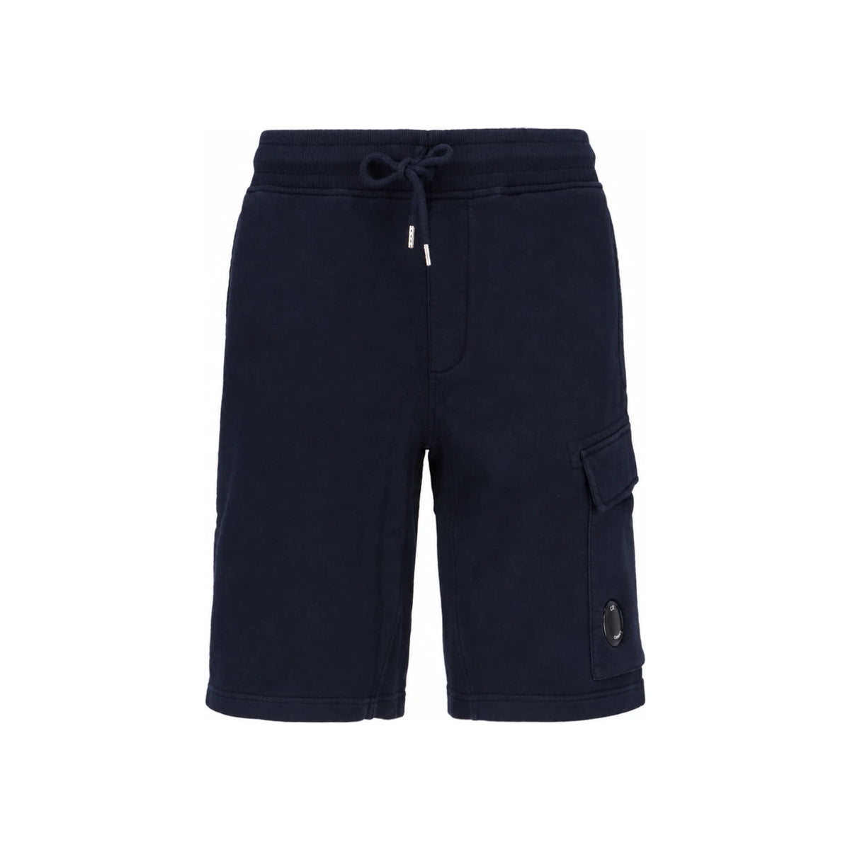 CP Company Diagonal Fleece Logo Cotton Shorts