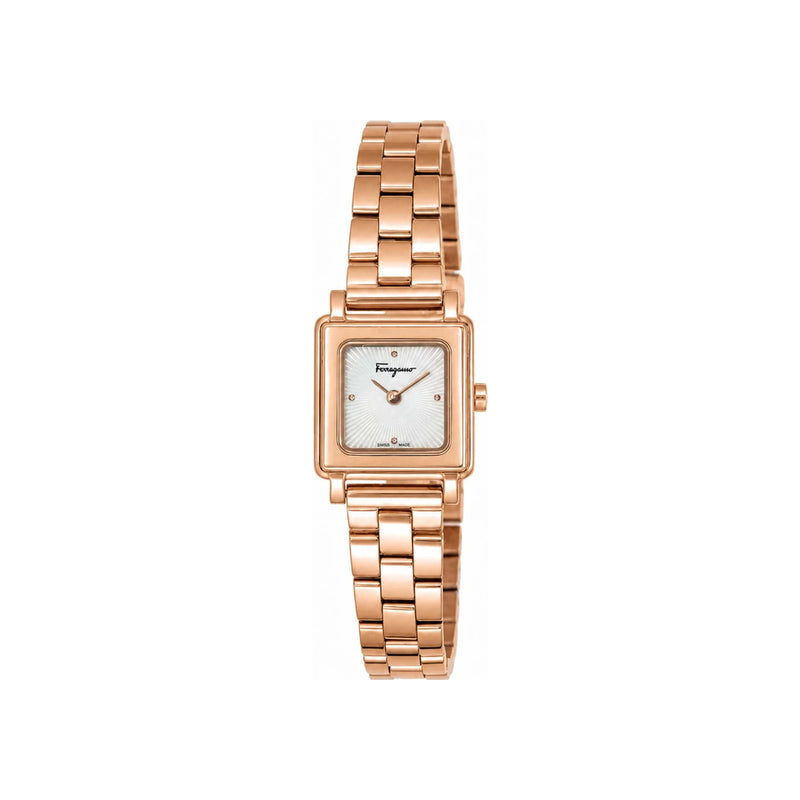 Ferragamo Women’s Metal Quartz Watch 20x20mm