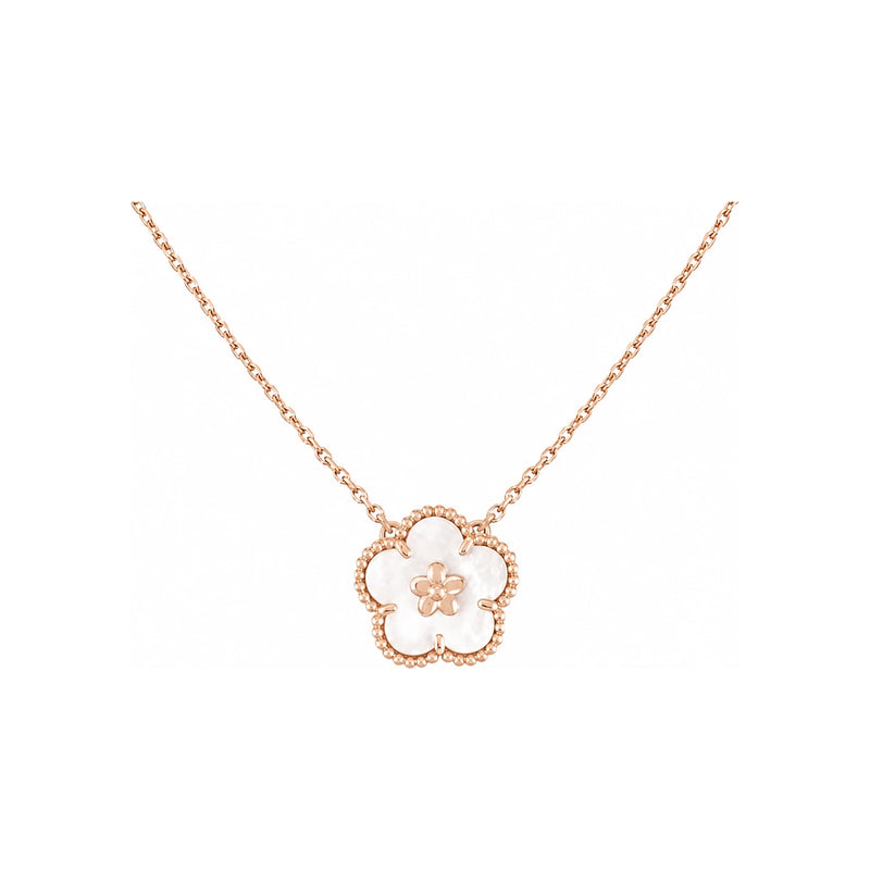 Van Cleef & Arpels Lucky Spring Plum Blossom Pendant Necklace