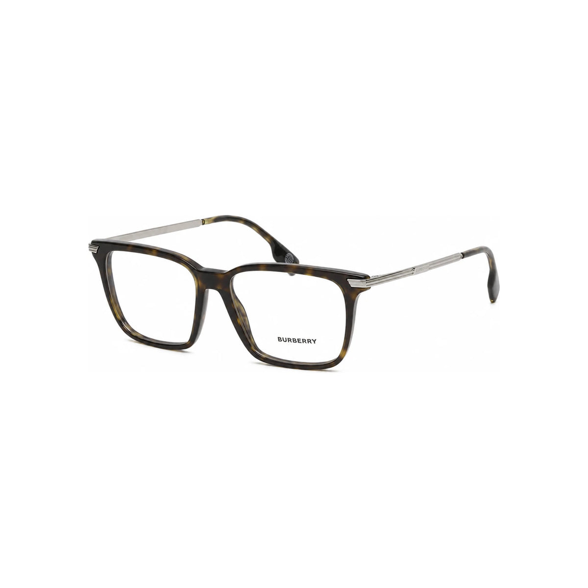 BURBERRY Dark Havana Square Acetate Eyeglass Frames