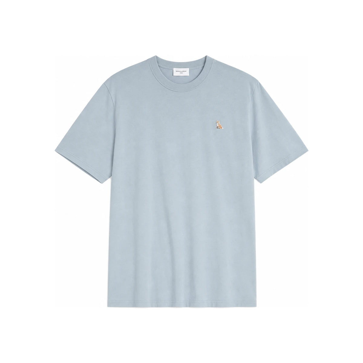 Maison Kitsune Fox Head Patch Cirrus Blue Short Sleeve T-Shir LM00104KJ0008 0072