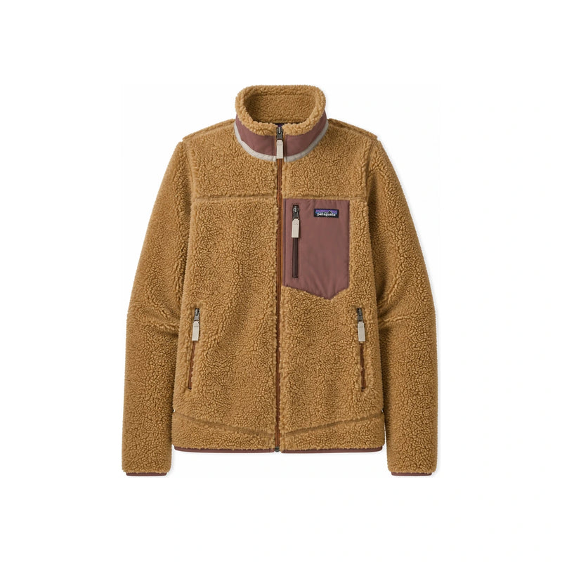 patagonia Classic Retro-X Fleece Jacket Nest Brown/Dulse Mauve Women 23074 NBDU