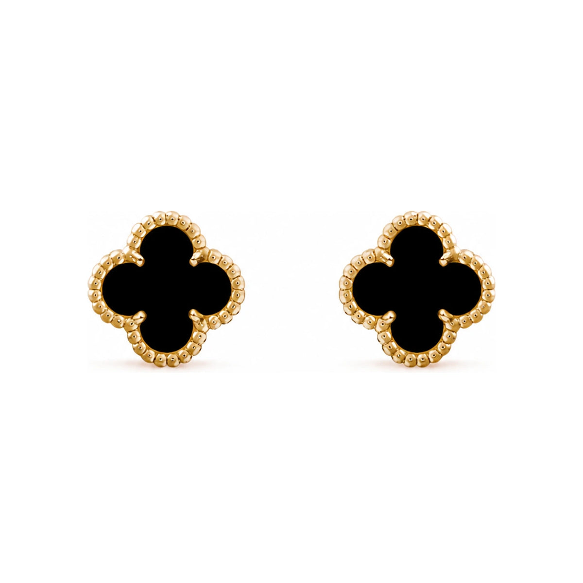 Van Cleef & Arpels Sweet Alhambra Earrings Gold Mother of Pearl