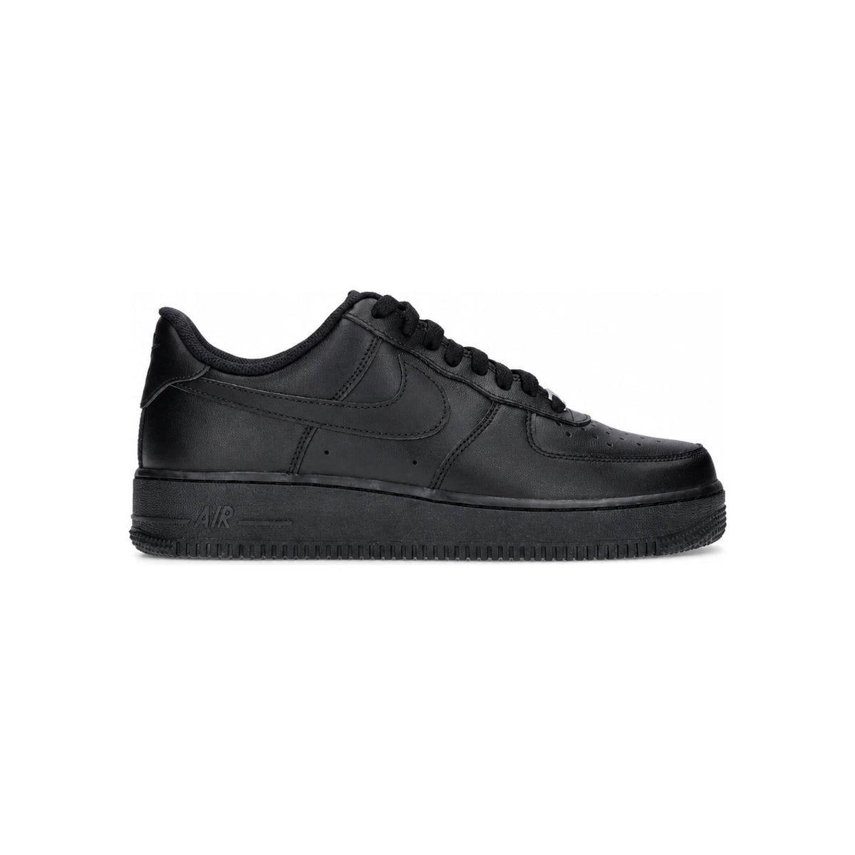 Nike Air Force 1 ’07 Low Triple Black Leather Sneakers CW2288 001