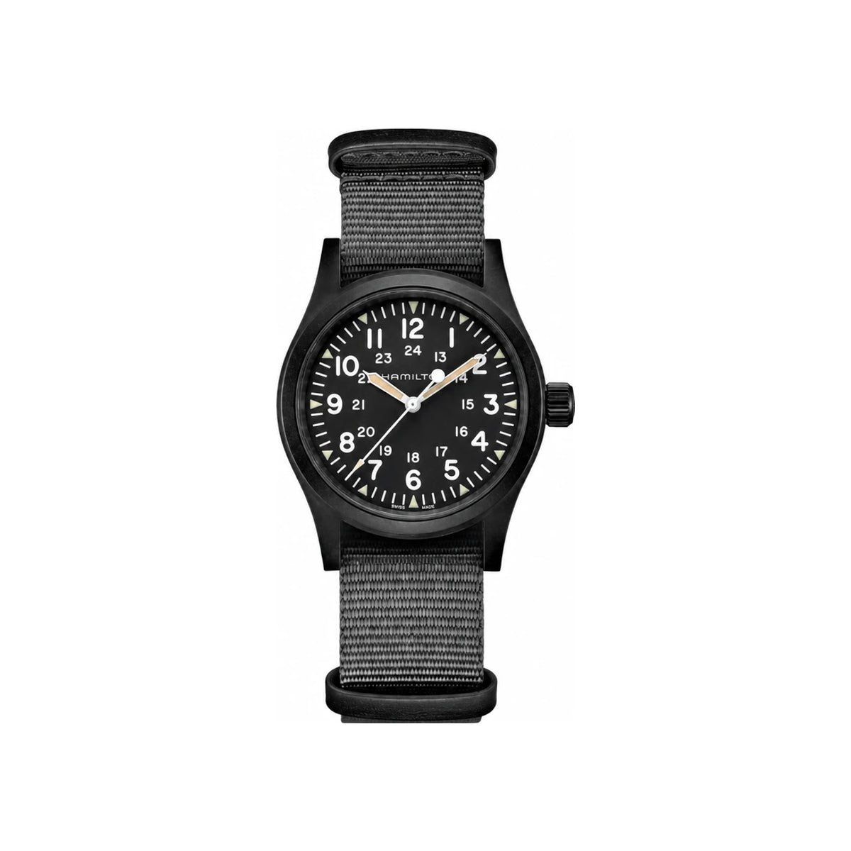 Hamilton Khaki Field Mechanical Men's NATO Rubber Watch H69409930