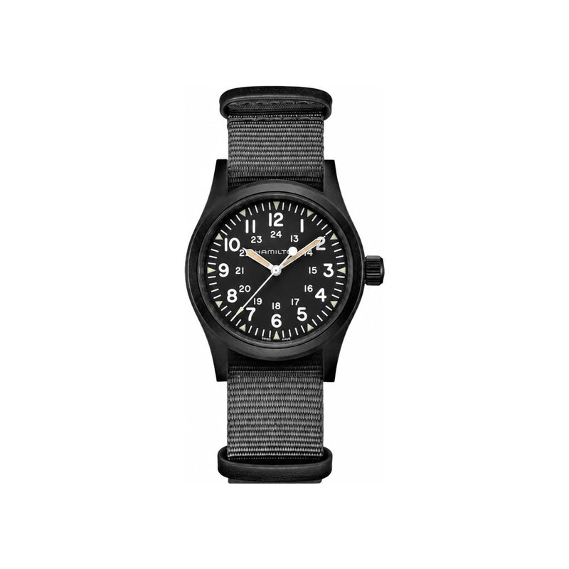 Hamilton Khaki Field Mechanical Men's NATO Rubber Watch H69409930