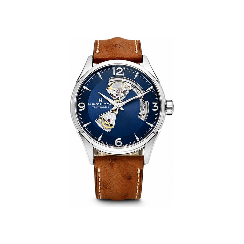 Hamilton Jazzmaster Open Heart Leather Watch for Men H32705041