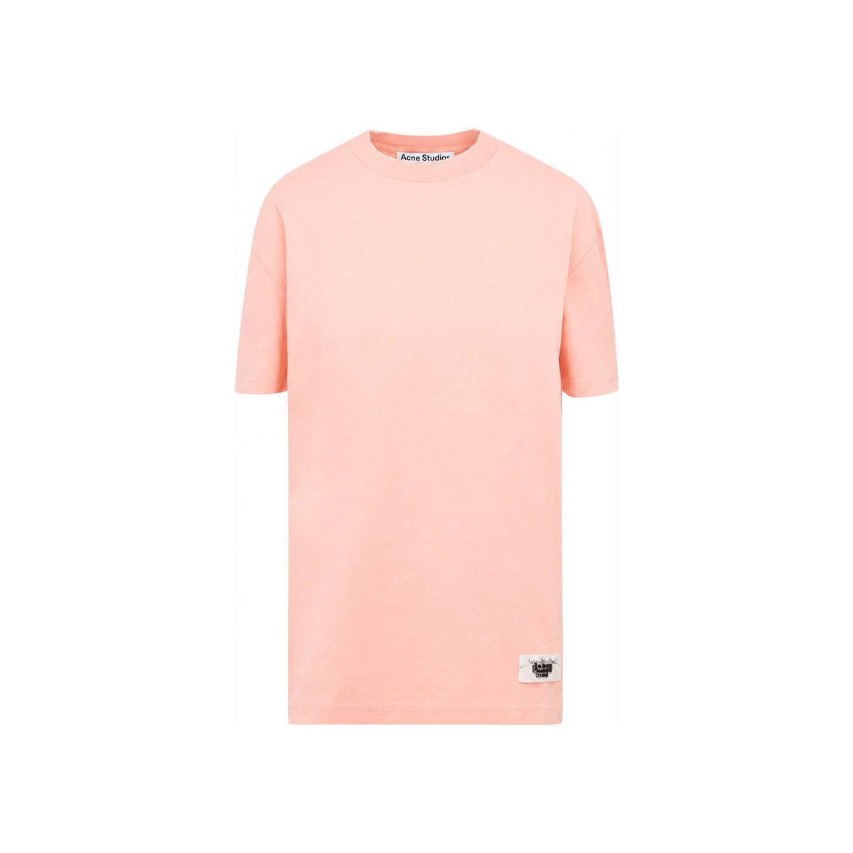 Acne Studios Salmon Pink 15th Anniversary Logo Patch Oversized T-Shirt