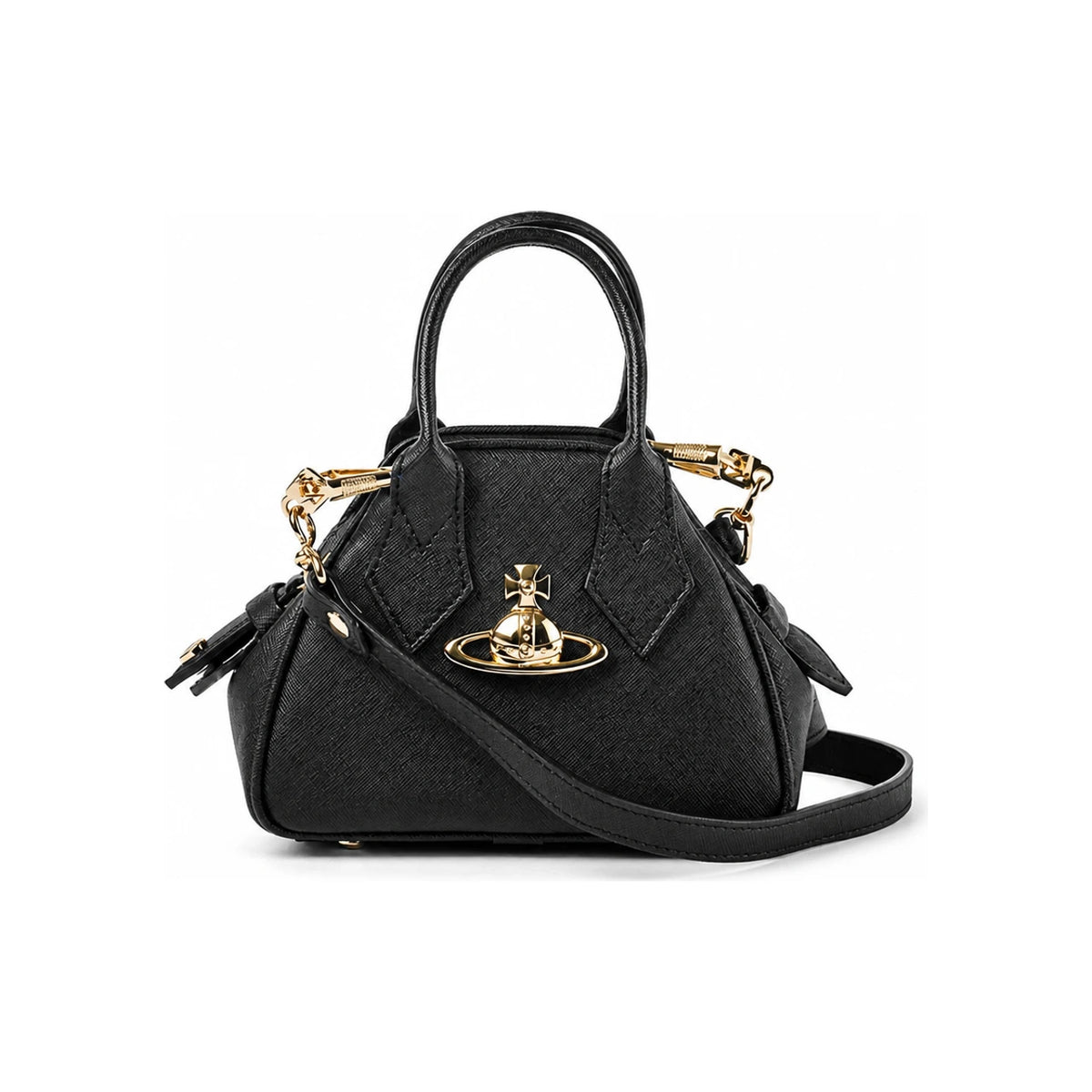 Vivienne Westwood Saffiano Mini Top Handle Tote Bag 5C010005W S0021 N402