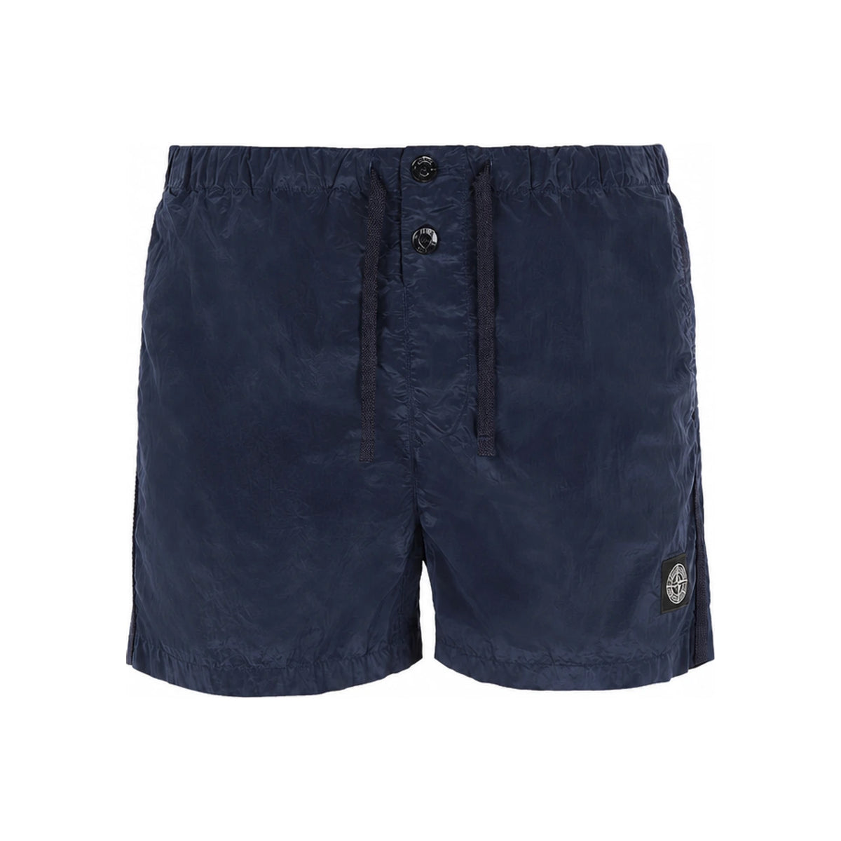 STONE ISLAND Nylon Metal Swimming Trunks Black Sky Blue Shorts