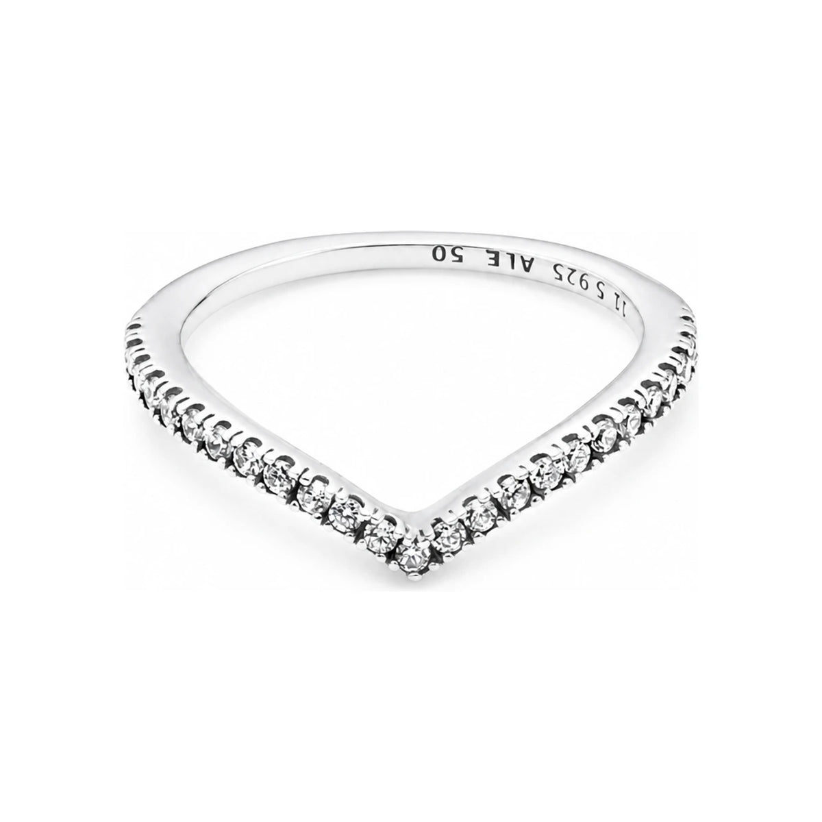PANDORA Sterling Silver Cubic Zirconia Women’s Ring 196316 CZ