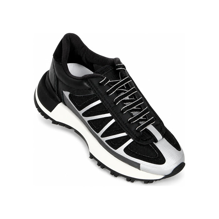Maison Margiela Leather Lace-Up Low Top Sneakers White/Gray