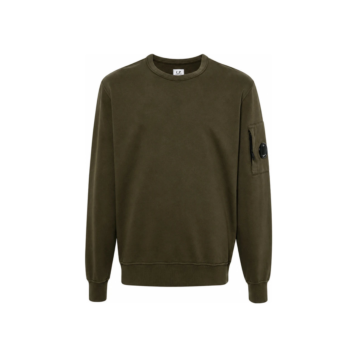 CP Company Lens Patch Crewneck Sweatshirt for Men 18CMSS019A 002246G 683