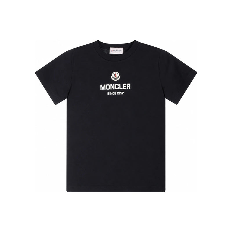 Moncler Women’s Logo Patch Print Short Sleeve T-Shirt Navy 8C00011 89AFV 778