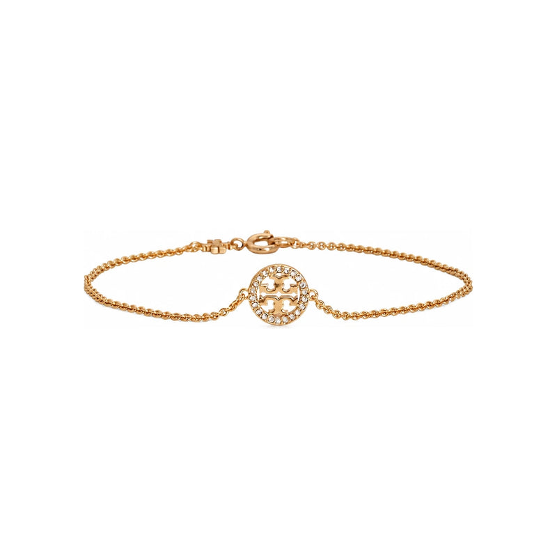 Tory Burch Miller Pavé Chain Bracelet Gold Crystal 80997 783