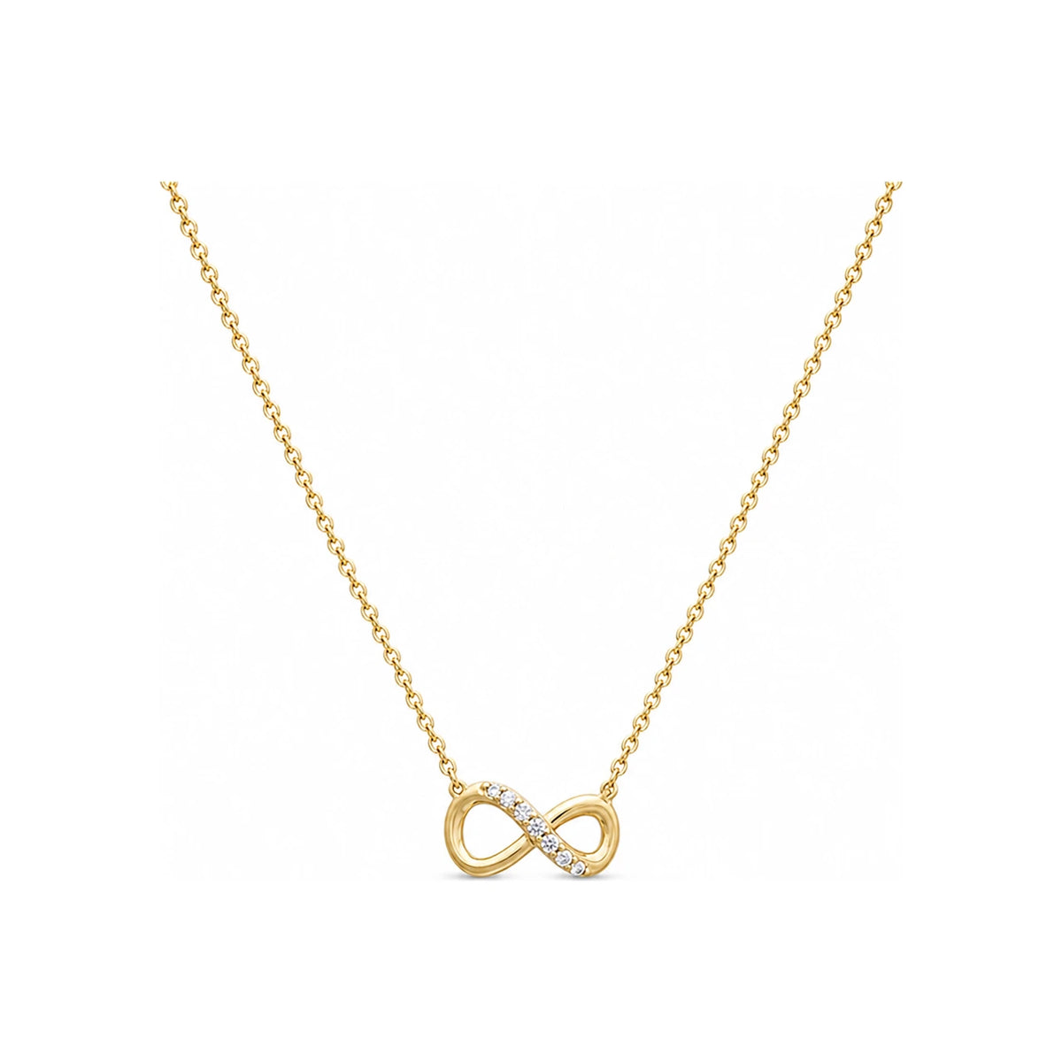 PANDORA Sparkling Infinity Collier Gold Necklace for Women