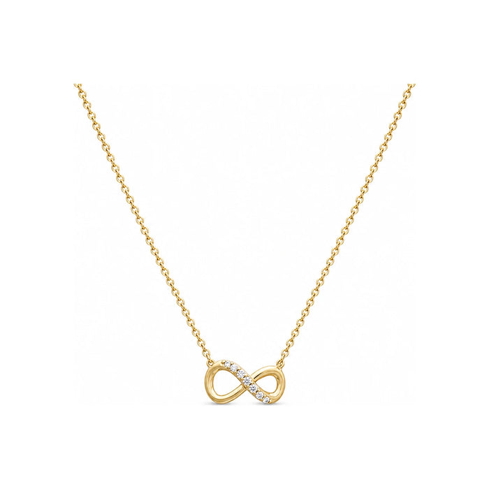 PANDORA Sparkling Infinity Collier Gold Necklace for Women