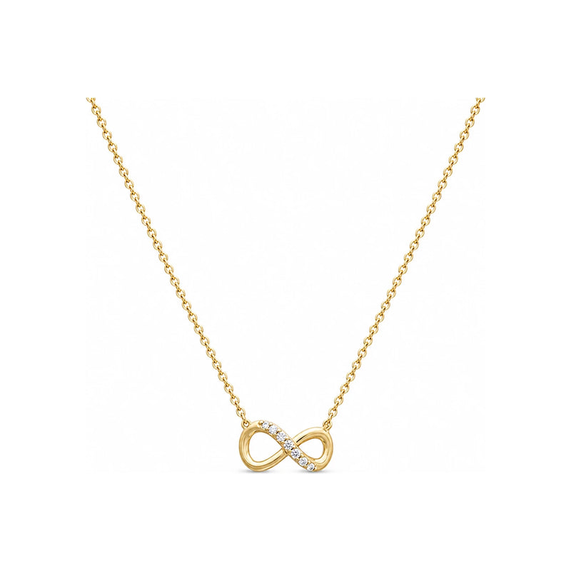 PANDORA Sparkling Infinity Collier Gold Necklace for Women
