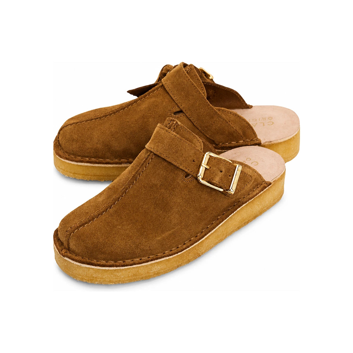 Clarks Leather Trek Mule Slip-On Slippers for Women
