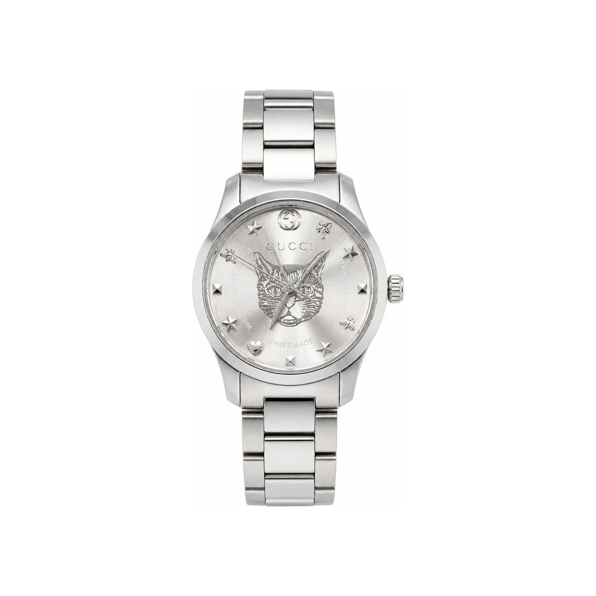 GUCCI Timeless Women’s Metal Quartz Watch 27mm YA126595 G