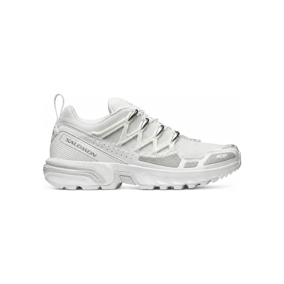 SALOMON ACS Sneakers Beige Mesh Low-Top Running Shoes for Men