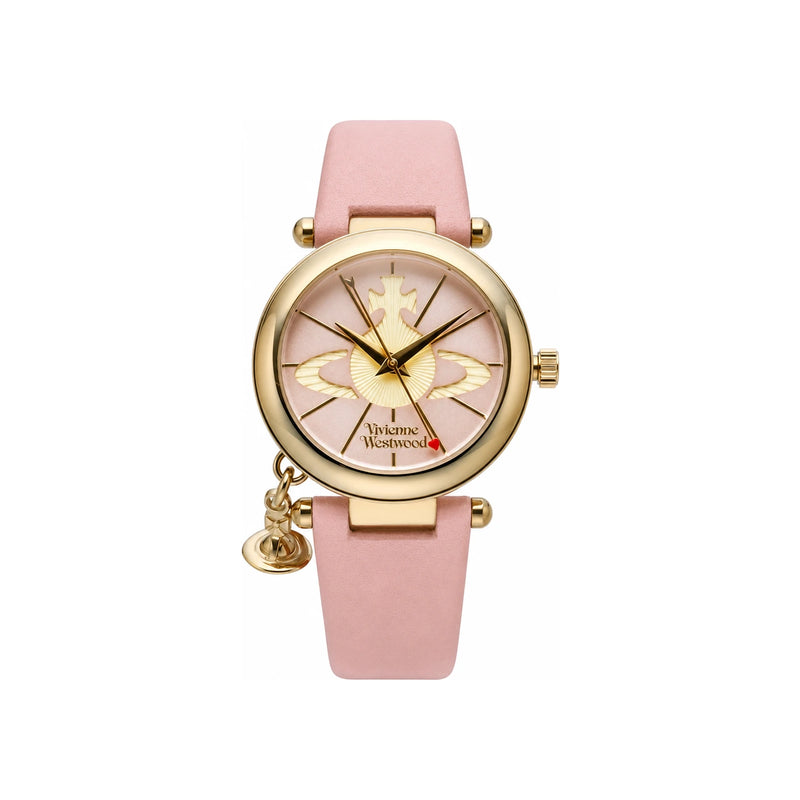 Vivienne Westwood Orb Women’s Leather Quartz Watch 32mm VV006PKPK