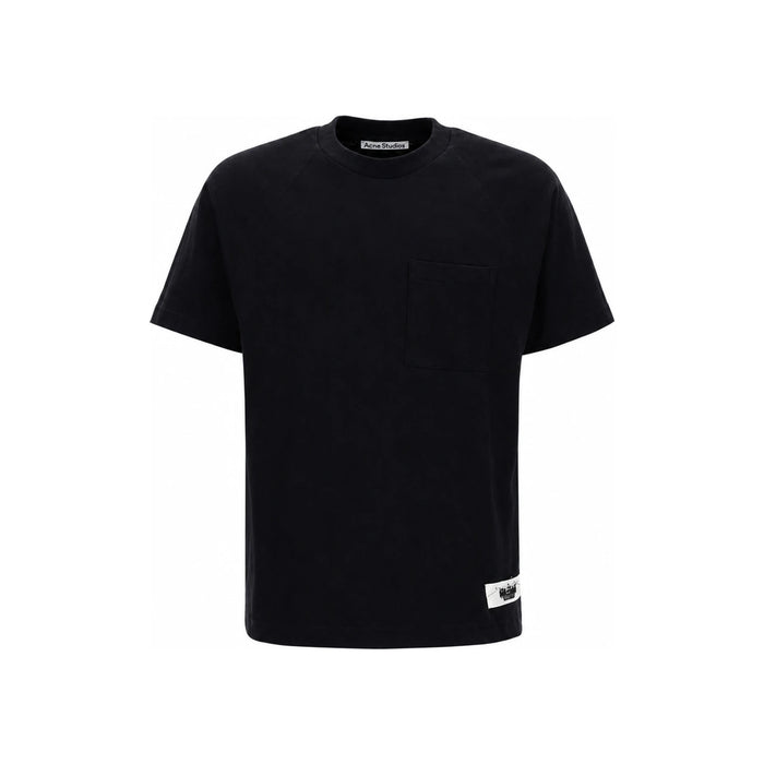 Acne Studios Logo Label Patch Pocket T-Shirt Black